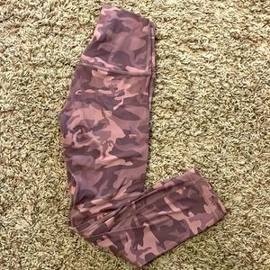 Pink Camo Lululemon Align Crops